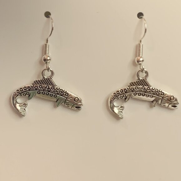 Fish Earring, Fishing Charm, Fish Jewelry, Gift Idea, Silly Animal Earring - Picture 7 of 9